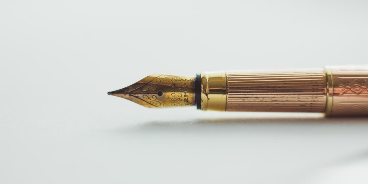 Gold Calligraphy Pen