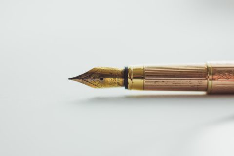 Gold Calligraphy Pen