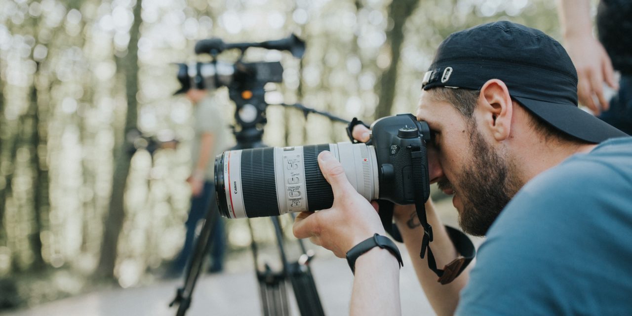 Photographer on set