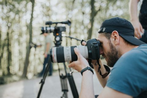 Photographer on set