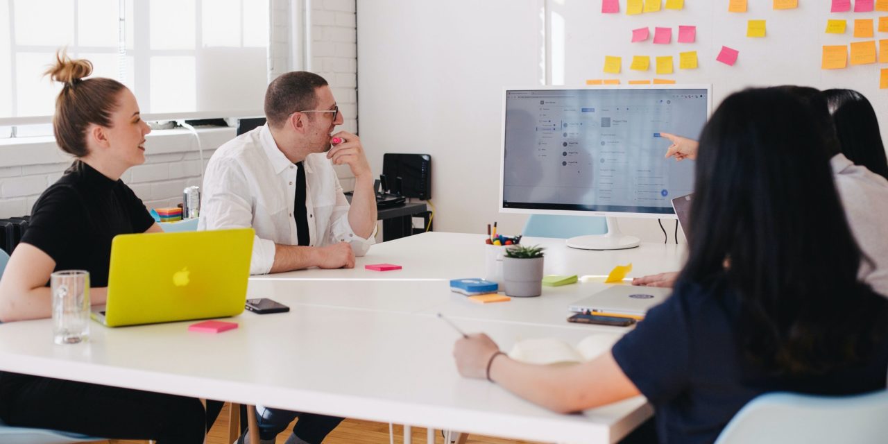 Employees in a planning meeting